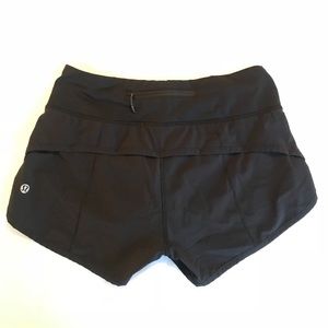 Lululemon Black Speed stunning Shorts